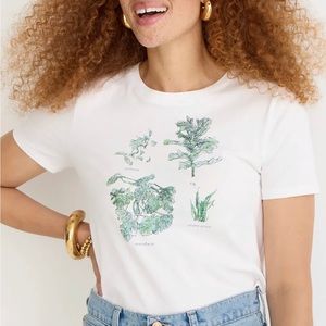 J.Crew Broken in Plant Jersey T-Shirt, NWT